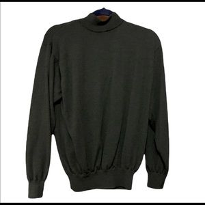 Cortina Italia 100% Merino Wool Men’s Black Crewneck Sweater Size XL